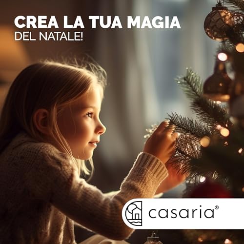  Albero di Natale Artificiale Casaria Verde 150 cm 360 Picchetti Include Base Metallica Pronto per l'Assemblaggio
| Albe
