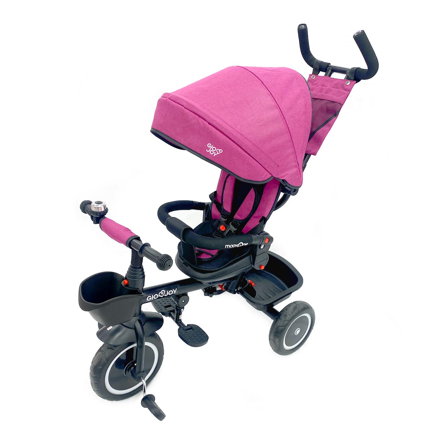 Moov-1 Triciclo 4-in-1 Evolution per bambini da 18 mesi (Pink)