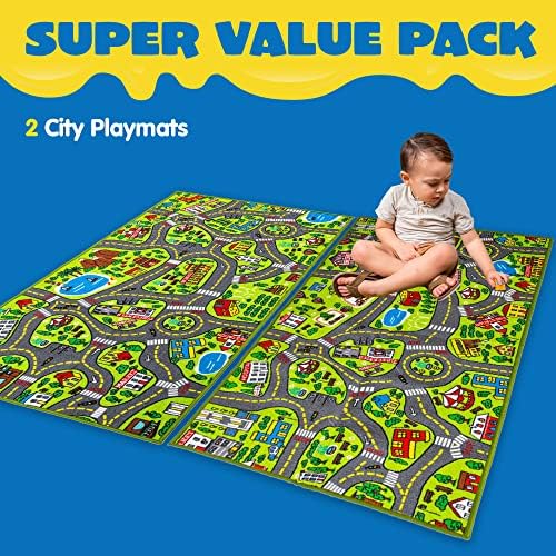 JOYIN Jumbo Playroom Rug 80x150cm per i Bambini da 3 Anni in Su, Imitazione Gioco Urbano
| JOYIN 2 Pack City Life Play 