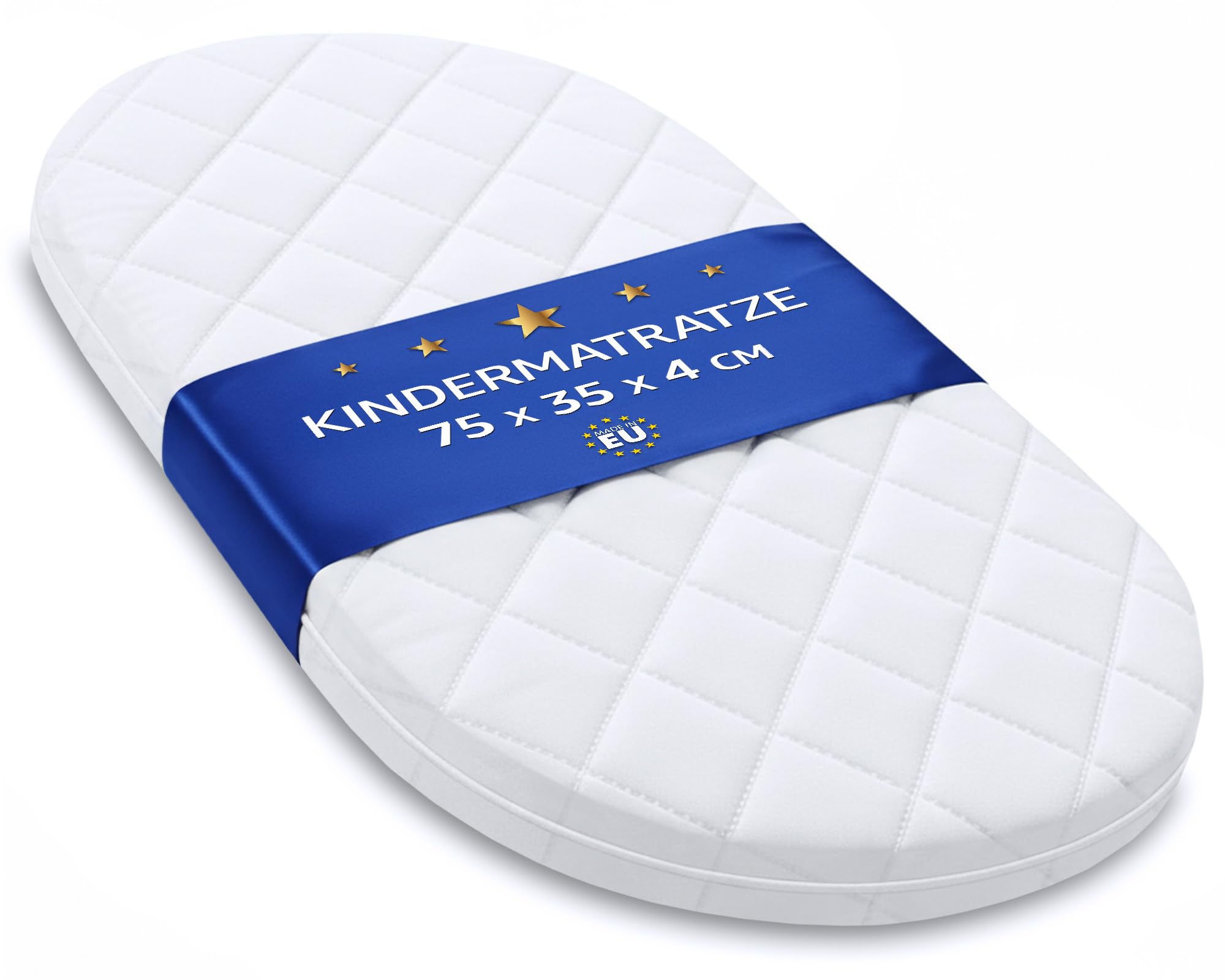 - Crib Mattress 35 x 75 cm
- Children's Mattress
- Carrycot Pram and Baby Cot 35 x 75 cm Oval Anti-Sweat Mattress